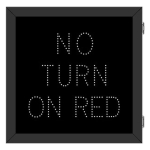 Signal-Tech 68304 DOT3535W-A499/100-240VAC R10-11B NO TURN ON RED DOT LED Blank-Out Sign