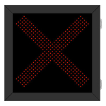 Signal-Tech 68333 DOT2929R-178/100-240VAC X DOT LED Blank-Out Sign