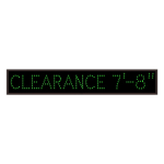 Signal-Tech 8639 TCL742G-604/120-277VAC "CLEARANCE 7'-8"" Outdoor Blank-out LED Direct-view Sign