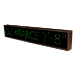 Signal-Tech 8639 TCL742G-604/120-277VAC "CLEARANCE 7'-8"" Outdoor Blank-out LED Direct-view Sign