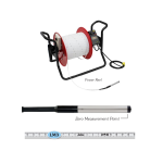 Solinst 112465 Water Level Meter for Polyvinylidene Fluoride Laser Marked Tape 400m, Power Reel with Electronics 12V