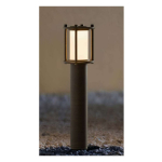 Terraa LWP-N1BR3000K5B Low Voltage Antique Mini Bollard Path Light, 100 Lm, 3000K, Antique Brass