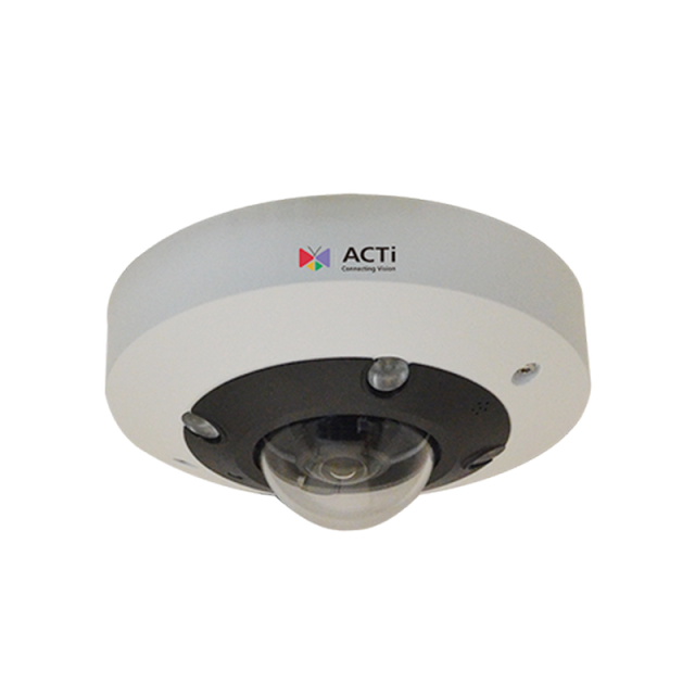 ACTi A713 5MP Outdoor Hemispheric Dome Camera with D/N, Adaptive IR, Superior WDR, SLLS, Fixed Lens