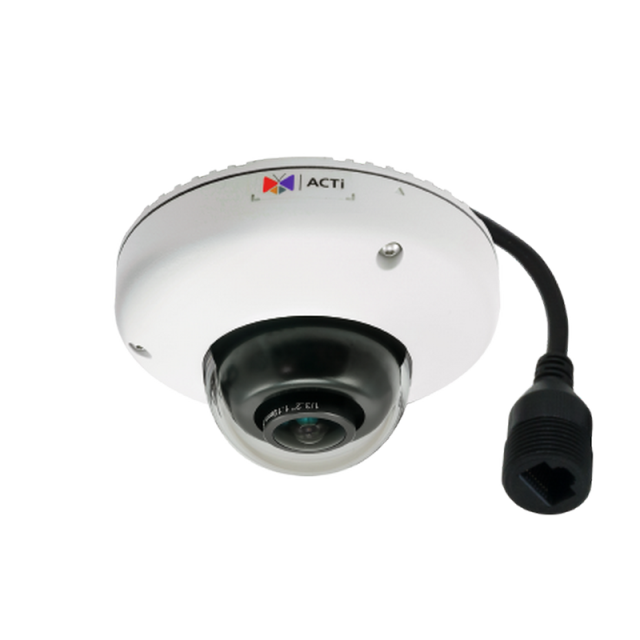 ACTi E921 5MP Outdoor Mini Fisheye Dome Camera with Basic WDR, Fixed Lens