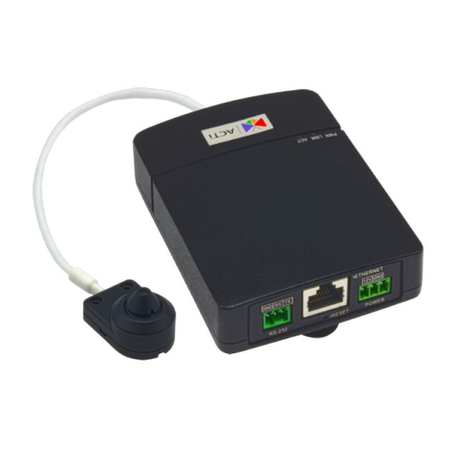 ACTi Q113 2MP Indoor L-Shape Pinhole Covert Camera with Basic WDR, SLLS, Fixed Lens