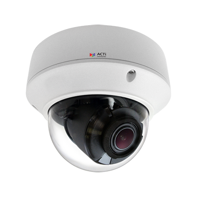 ACTi Z83 2MP Outdoor Zoom Dome Camera with D/N, Adaptive IR, Superior WDR, SLLS, 4.3x Zoom Lens