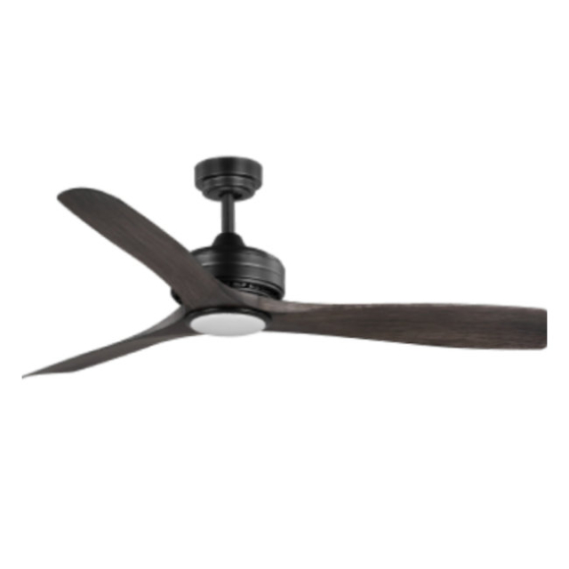 Altitude 102L52MBKDDW Boca Raton 52" Indoor / Outdoor Fan with LED Light Kit, Matte Black with Dark Drift Wood Blades