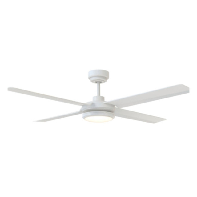 Altitude 108L56MWHMWH Laritza 56" Indoor / Outdoor Fan ABS Blades with LED Light Kit, Matte White