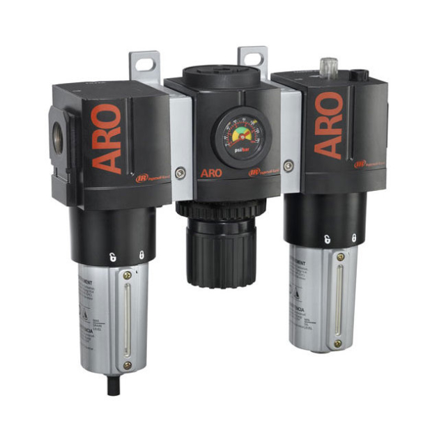 American Lube C38451-810 2000 Series Heavy-Duty Filter / Regulator / Lubricator 3/4" Module / Air