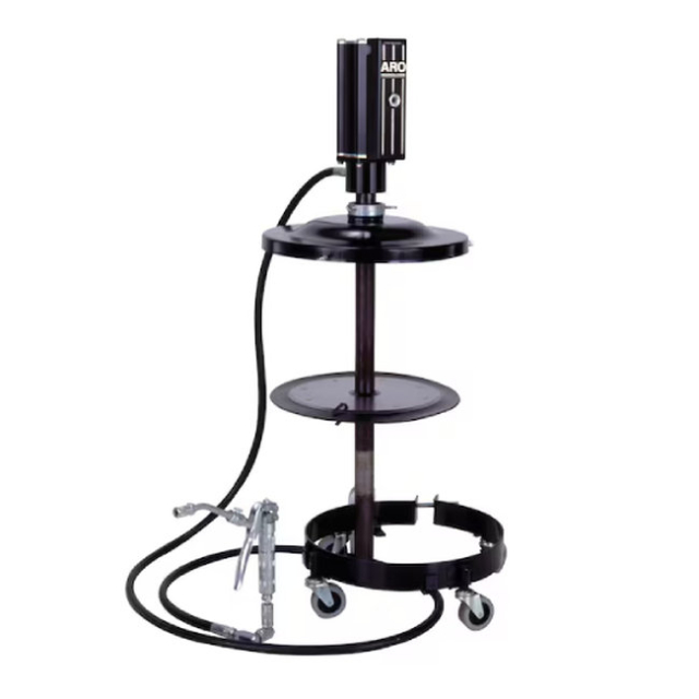 American Lube LP2006-1-B Portable Grease Pump Package for 120-Pound Container with Hose 10'