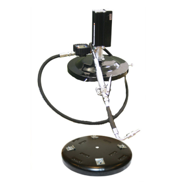 American Lube LP2100-1-B 3:1 Portable Oil Dispenser for 16-Gallon Drums with Platform Dolly