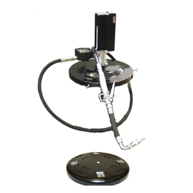 American Lube LP3100-1-B 5:1 Portable Oil Dispenser for 16-Gallon Drums with Platform Dolly