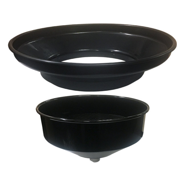 American Lube TIM-316A-KIT 15" Metal Replacement Bowl & 24" Plastic Expansion Funnel for TIM-316 Series Drains