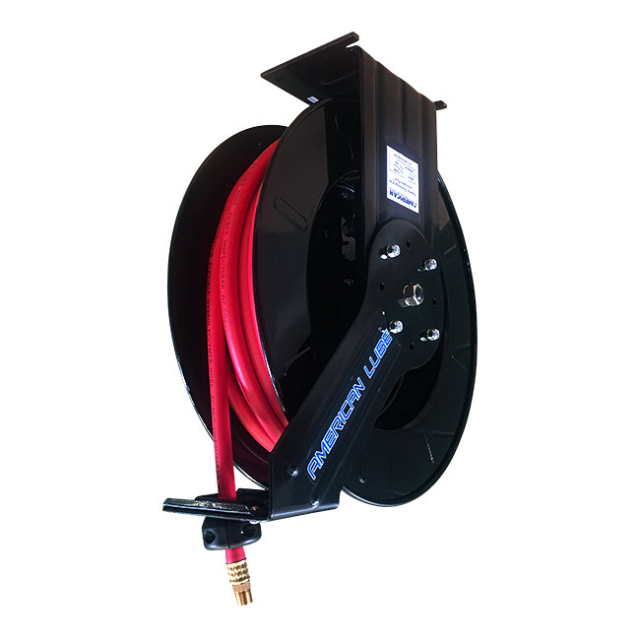 American Lube TIM-3616-50 3/8" x 50' Advantage Plus Air/Water/WWS Reel with Hybrid Polymer Hose