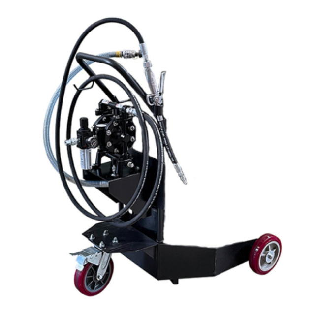 American Lube TIM-732-AL Portable, Air-Operated Oil Pump Package for 55-Gallon Drum with 1/2" Aluminum Diaphragm Pump