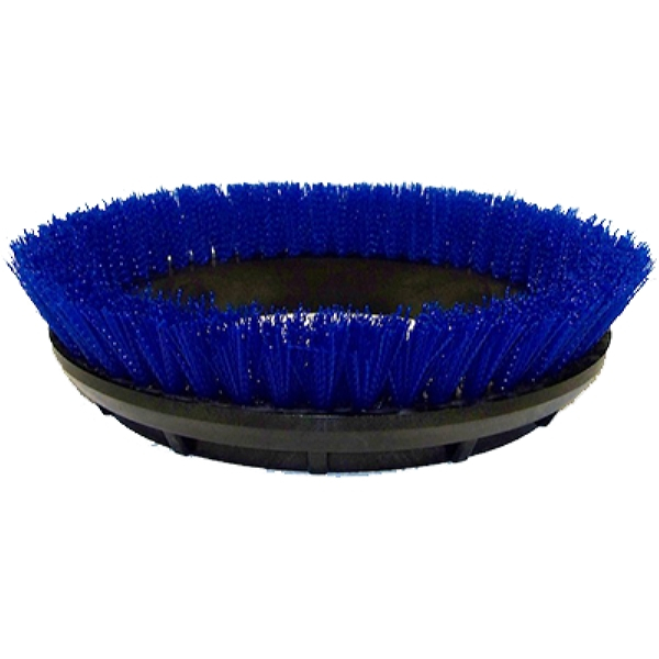 Bissell BigGreen Commercial 237.058BG 12" Scrub Brush, Blue .020 Bristle Diameter, Polypropylene