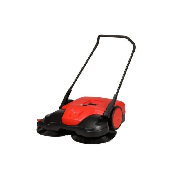 Bissell BigGreen Commercial BG-697 38" Battery Powered Triple Brush Push Power Sweeper, 13.2 Gallon Debris Container, Brush Height Adjustment