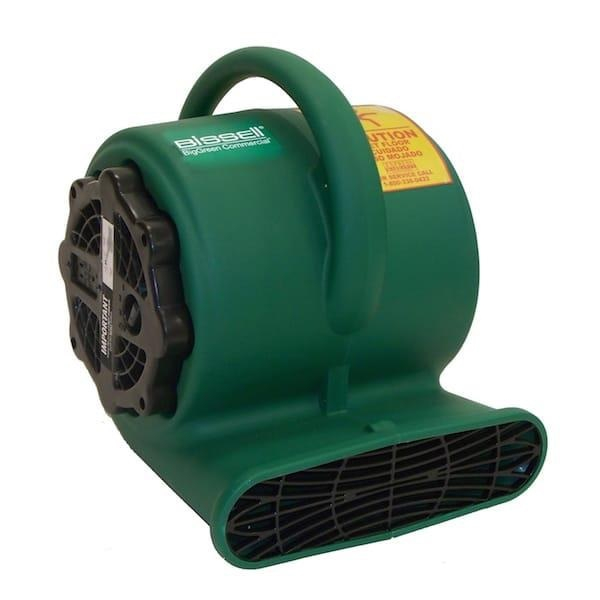 Bissell BigGreen Commercial AM3000 Air Mover 1/3 HP 3 Speed 2,400 / 2,700 / 3,000 CFM, Stackable, 25' Cord w/ Grounded 3 Prong Plug