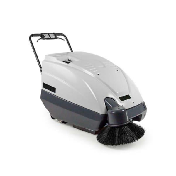 Bissell BigGreen Commercial BGDFS31+ 31" Compact Battery Sweeper Suited for Indoor and Outdoor Cleaning on Hard and Soft Floor Surfaces