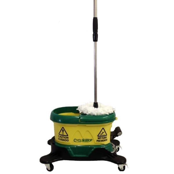 Bissell BigGreen Commercial CM500D-GRN CycloMop with Dolly, 2 Mop Heads, 1 Handle & Scrub Brush