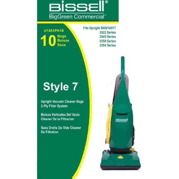 Bissell BigGreen Commercial U1451-PK10 Bags for Model BGU1451T, 10 Pack