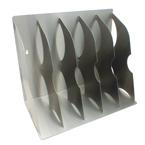 Detectamet 312-P32-S255 304 Stainless Steel Arched File Holder with 5 Places