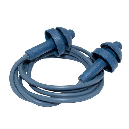 Detectamet 410-P20-S101-X18 Reusable 2 Blue Plugs with Blue Cord, 2 Flange, Pack of 200 pcs