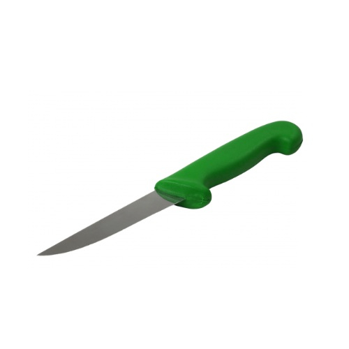 Detectamet 600-T050-S443-P04 Professional Boning Knife with Curved Blade 5", Green, Pack of 10 pcs