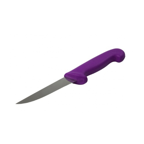 Detectamet 600-T050-S443-P07 Professional Boning Knife with Curved Blade 5", Purple, Pack of 10 pcs