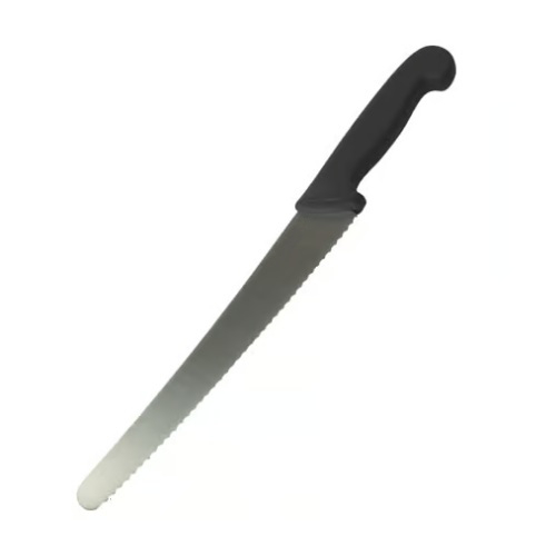 Detectamet 600-T055-S072-P02 Professional Sandwich/Pastry Knife 10", Black, Pack of 10 pcs