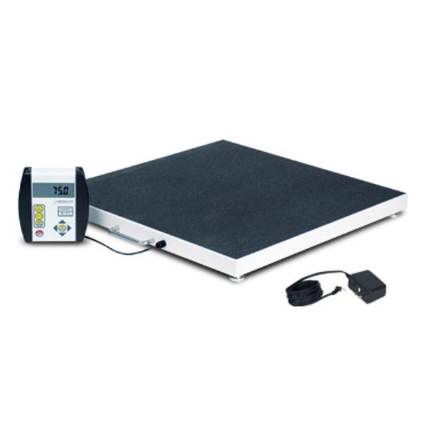 Detecto 6800-AC Bariatric Scale, Portable, 1000 lb x .2 lb / 450kg x .1 kg, 24" x 24" Platform, W/ AC Adaptor