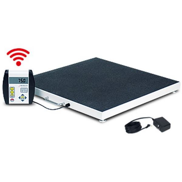 Detecto 6800-C-AC Bariatric Scale, Portable, 1000lb x .2lb / 450kg x .1kg, 24" x 24" Platform, BT / WiFi, w/AC Adaptor