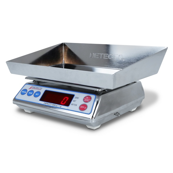 Detecto AP-4KD Diaper/Lap Sponge Scale, Digital, 4000 g x 1 g