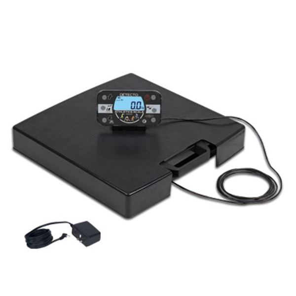 Detecto APEX-AT-AC APEX Portable Digital Athletic Scale with Remote Indicator, Includes Non-Medical-Grade AC Adapter