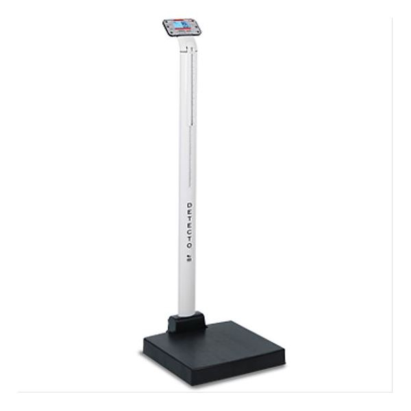 Detecto APEX-UWA-AC Apex Digital Clinical Scale, Welch Allyn CVSM/CSM Connectivity, AC Adapter, Mechanical Height Rod