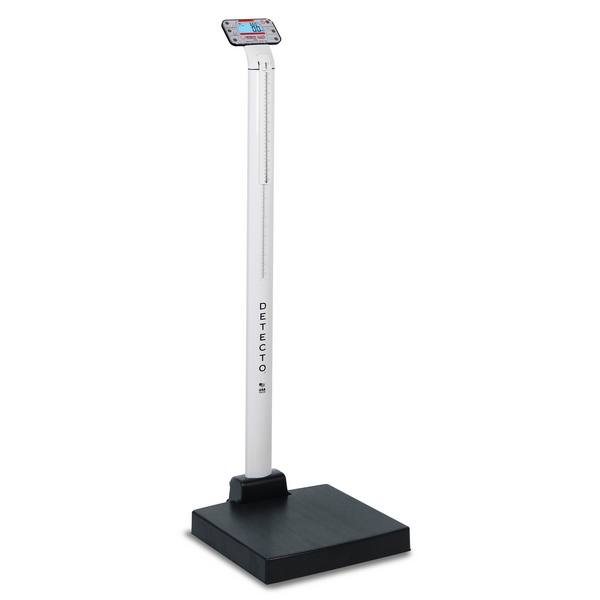 Detecto APEX Apex Digital Clinical Scale, Mechanical Height Rod, 600 lb x 0.2 lb / 300 kg x 0.1 kg