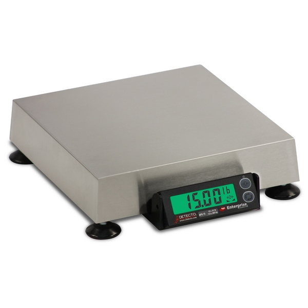 Detecto APS15 Enterprise POS/Logistics Scale, Electronic, 10" x 10", 15 lb x .01 lb / 7.5 kg x .005 kg