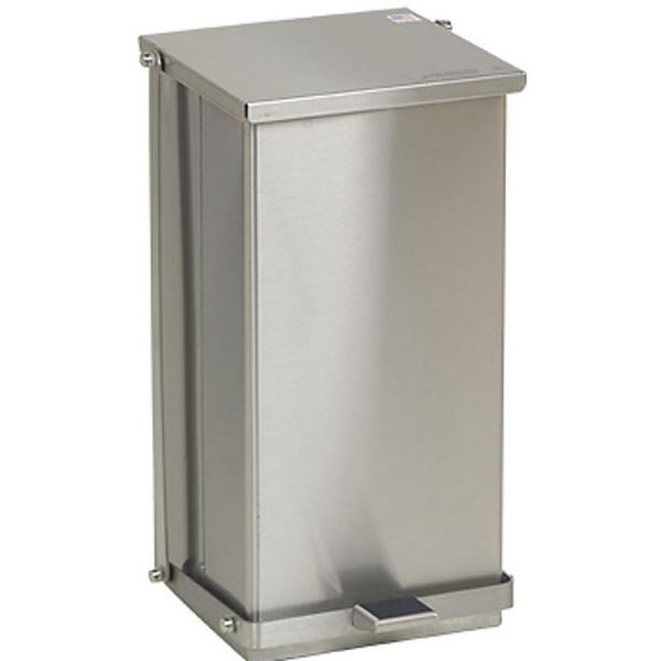 Detecto C-32 Step-On Can, 32 Qt, Stainless Steel