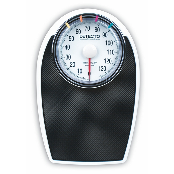 Detecto D-1130K Bathroom Scale, 130 kg x 500 g