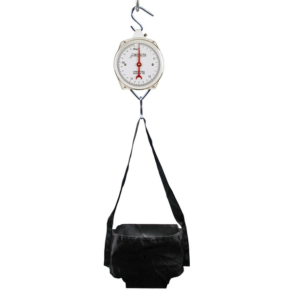 Detecto HS25KGP Baby Scale, Dial, Hanging Sling Seat, 25 kg x 100 g