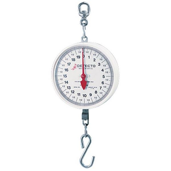 Detecto MCS-20H Hanging Dial Scale, 20 Lb Capacity, Hook