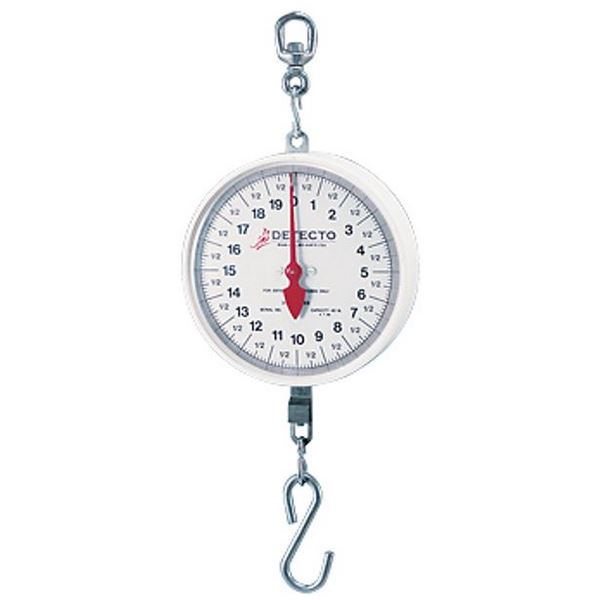 Detecto MCS-40H Hanging Dial Scale, 40 Lb Capacity, Hook