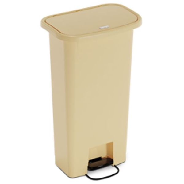 Detecto WM-13BEG Waste Mate Plastic Waste Receptacle, 13 Gallon, Beige