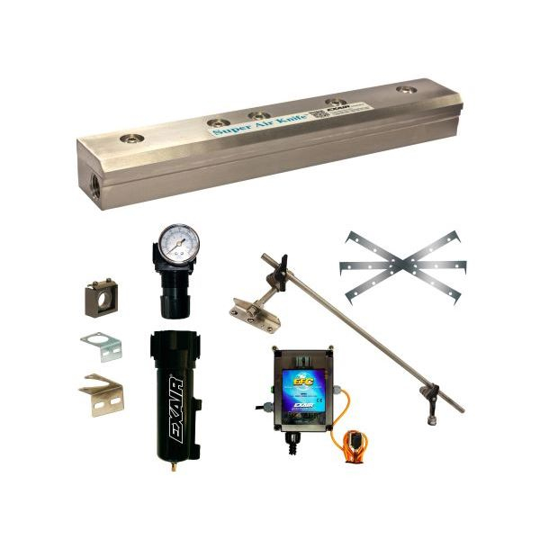 Exair 110209SSDX Deluxe Type 303 Stainless Steel Super Air Knife 9" Kit