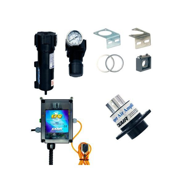 Exair 120221DX Deluxe Aluminum Super Air Amplifier 1-1/4" Kit