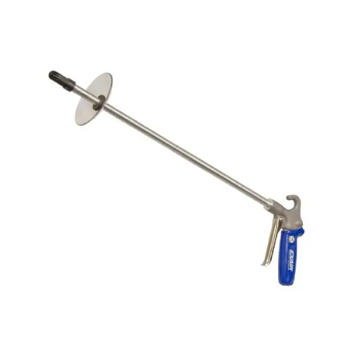 Exair 1210-PEEK-18-CS Soft Grip Safety Air Gun with PEEK Air Nozzle, 18" Aluminum Extension Pipe and Chip Shield