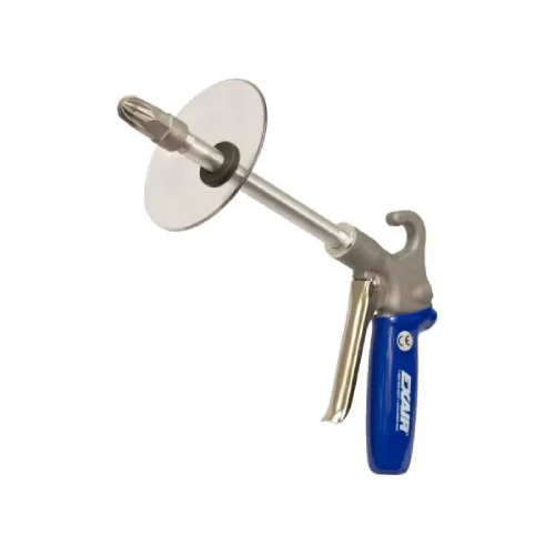 Exair 1210SS-12-CS Soft Grip Safety Air Gun with Stainless Steel Air Nozzle, 12" Aluminum Extension Pipe and Chip Shield