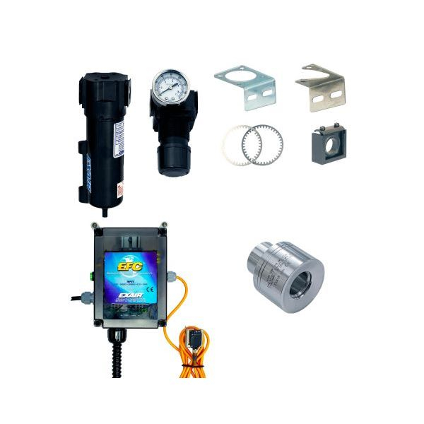 Exair 121221DX Deluxe Stainless Steel High Temperature Air Amplifier 1-1/4" Kit