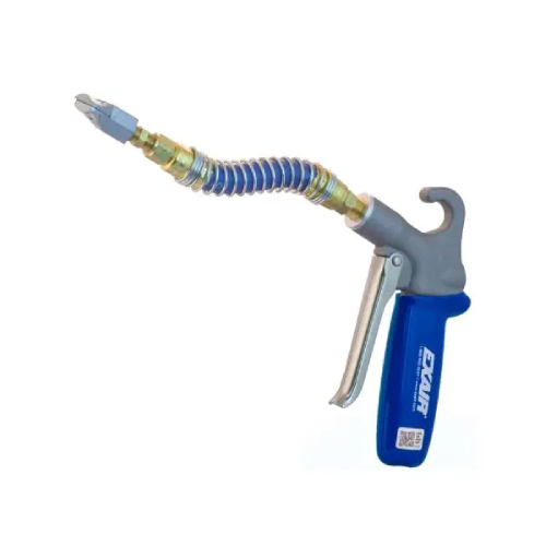 Exair 1229-6SSH Soft Grip Safety Air Gun with 1" Flat Super Air Nozzle and 6" Stay Set Hose
