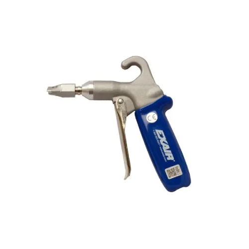 Exair HP1229SS Soft Grip Safety Air Gun with Stainless Steel 1" High Power Flat Super Air Nozzle
